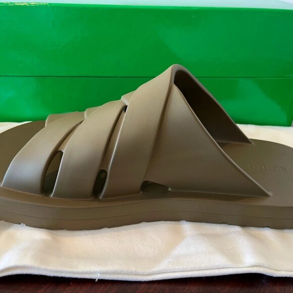 Brand New Bottega Veneta Brown Slip-On Sandals main image 7